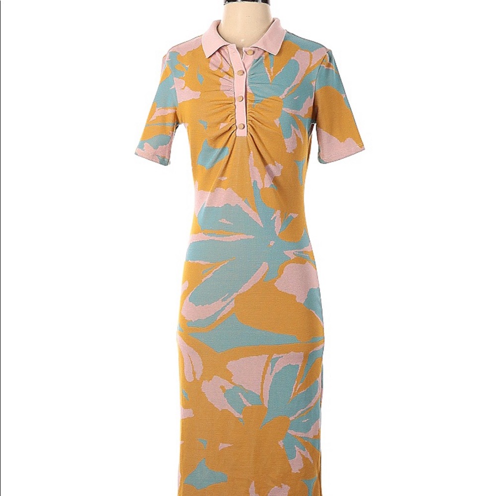 Zara midi polo dress